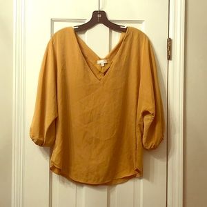 glam Mustard yellow blouse